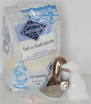 Salière & poivrière avec sel de Guérande 1 kg