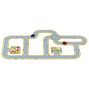 Circuit de Rues En Carton Avec Deux Voitures