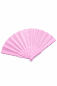 Eventail Pliable A La Main Coloris Rose Pastel