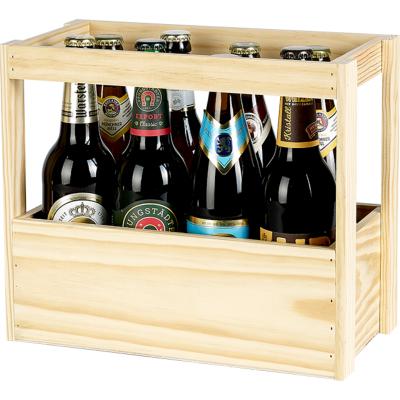 Grand Casier en Bois de Pin Contenance 8 Bières 50 Cl