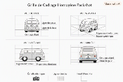 Miniature Microbus Flower-Power Volkswagen Métal 