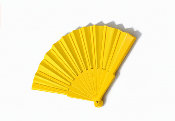Yellow Handheld Folding Fan