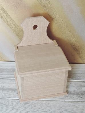 Grande boîte à sel en bois (18x11x11)