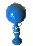 Bilboquet en Bois Laqu et Vernis Bleu Clair