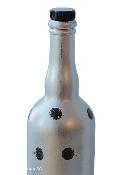 Bouteille Décorée Métal Au Naturel