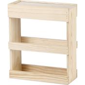 Caisse en Bois de Pin 6 Canettes 33 Cl