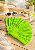 Eventail Pliable A La Main Coloris Vert