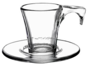 Tasse  Caf Expresso & Soucoupe la Rochre