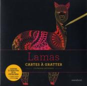 Cartes  gratter antistress lamas