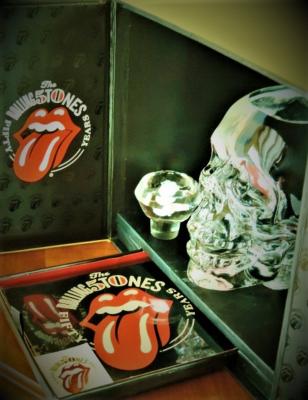 Lampe Chevet Rolling Stones 50 Ans – Création Artisanale Unique