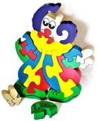 Grand Puzzle en Bois le Clown du Cirque