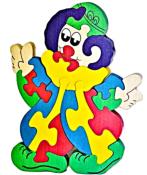 Grand Puzzle en Bois le Clown du Cirque