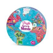 Puzzle Carte du Monde 500 Pices en Carton