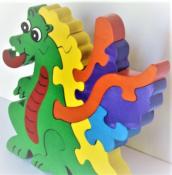 Puzzle en Bois le Dragon par Stéphane Gateau 