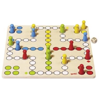 Jeu du Ludo en Bois Grand Modèle