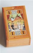 Boîte de tarot en bois vide motif petit