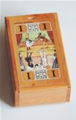 Bote de tarot en bois vide motif petit