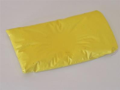 Support en plâtre forme oreiller coloris jaune