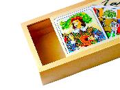 Boîte De Tarot Vide En Bois Marquée Tarot