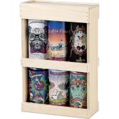 Caisse en Bois de Pin 6 Canettes 44 Cl