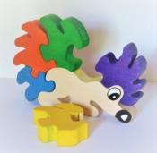 Petit Puzzle en Bois le Hérisson