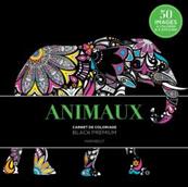 Carnet de coloriage black premium animaux