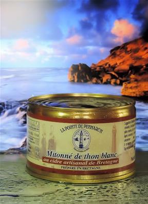 Mitonné de thon blanc au cidre artisanal de Bretagne 400 grs