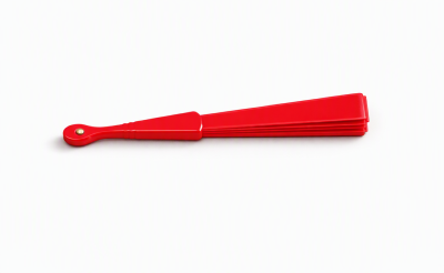 Eventail Pliable A La Main Coloris Rouge