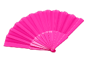 Handheld Folding Fan Fuchsia Pink