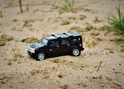 Voiture Miniature Hummer H2 Suv Noir en Métal