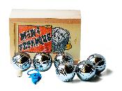 Jeu De 6 Mini Boules Pétanque Acier