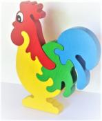 Puzzle en Bois le Coq de Stéphane Gateau