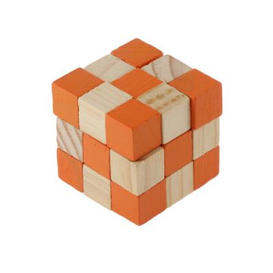 Casse-Tête en Bois Cube Elastique