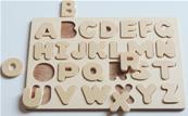Puzzle alphabet en bois à peindre