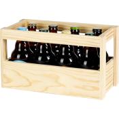 Grand Casier en Bois de Pin 8 Bières 33 Cl Steinie