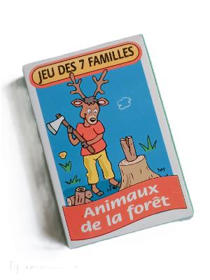 Etui Jeux De Cartes 7 Familles Animaux De La Forêt