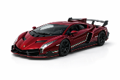 Miniature Lamborghini Veneno Car Burgundy Color