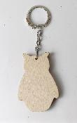 Porte-Clef Hibou en Bois  Personnaliser