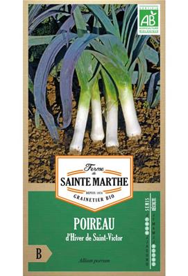 Poireau d´hiver de Saint-Victor Bio sachet de 500 graines