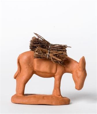 Santon âne aux fagots argile à décorer