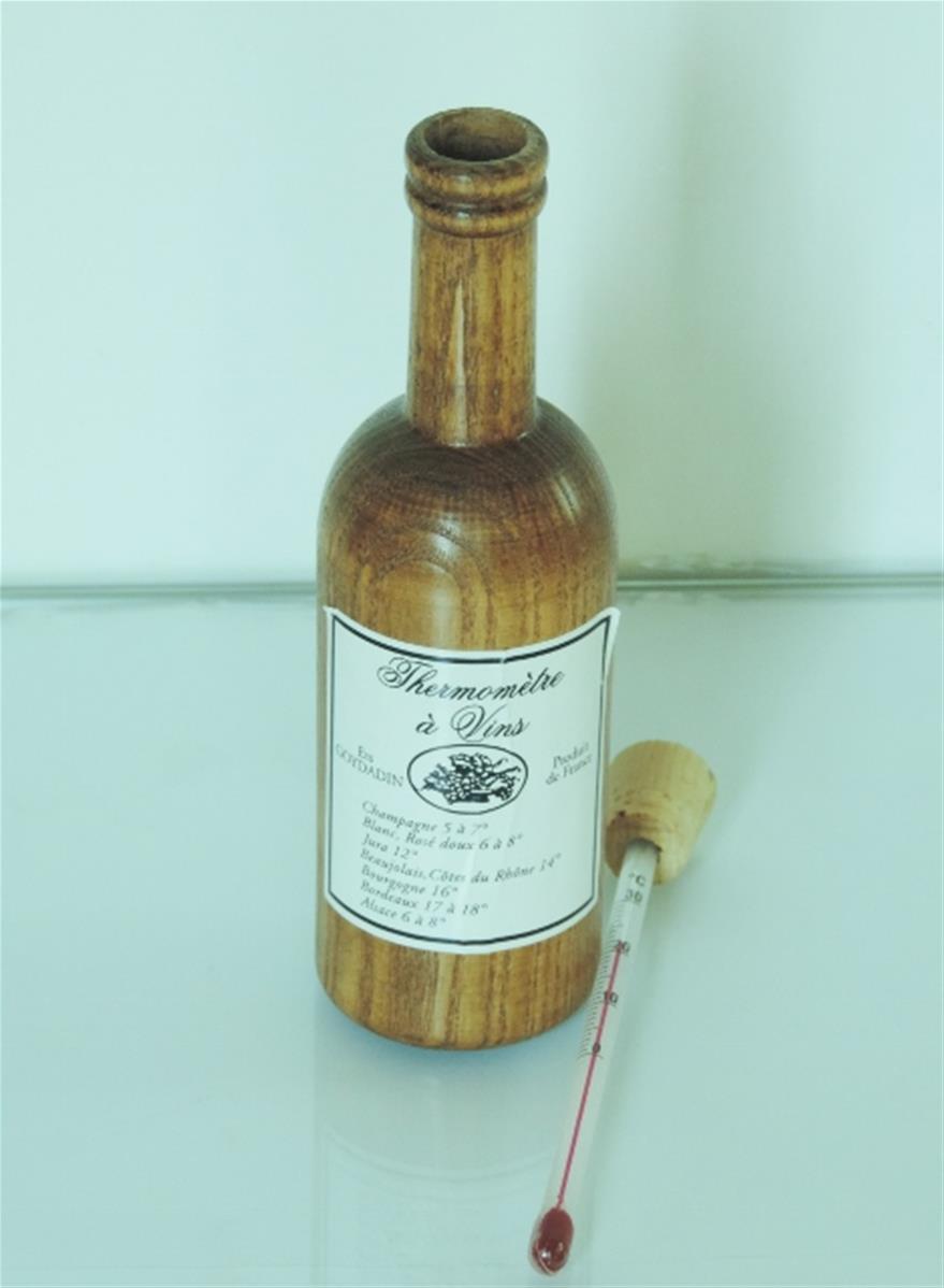Thermomètre à vin style bouteille Tabletterie des lacs - La Ruche des  Passions