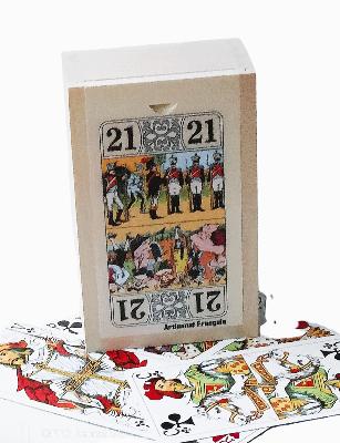 Boîte De Tarot En Bois Avec Jeu De Cartes