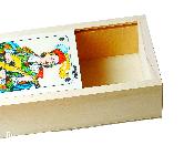 Boîte de Tarot En Bois Vide Motif l'Excuse