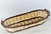 Wicker Basket 2 Wooden Handles 