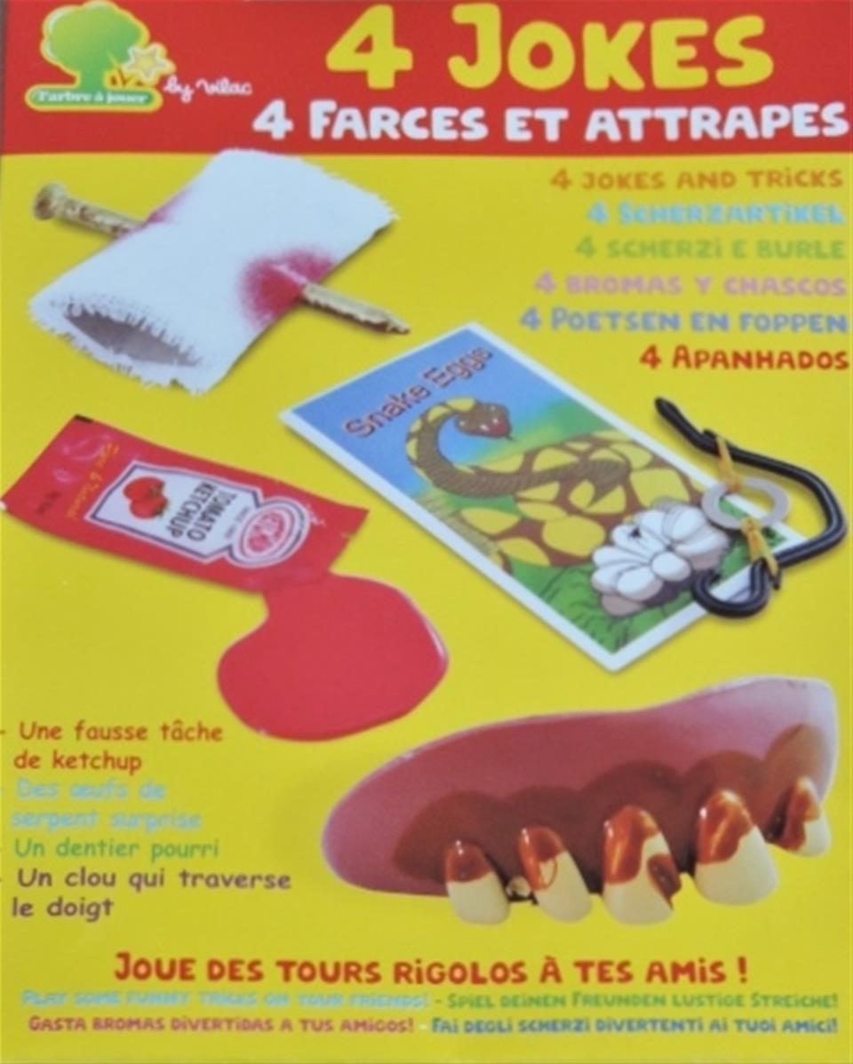 Boîte de 4 farces et attrapes Vilac - La Ruche des Passions