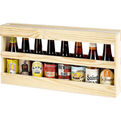 Caisse en Bois de Pin 8 Bières 33 Cl Long Neck 