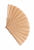 Eventail Pliable A La Main Coloris Brun Ocre