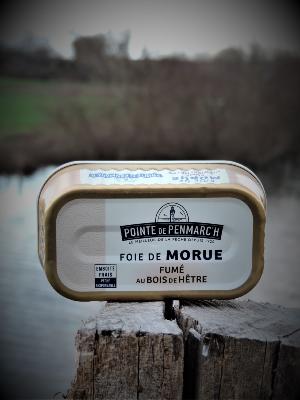 Foie de morue fumé au bois de hêtre