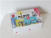 Bote mtal rectangulaire dcor Paris