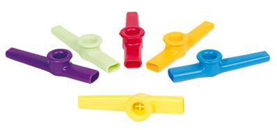 Kazoo plastique jouet musical Bleu
